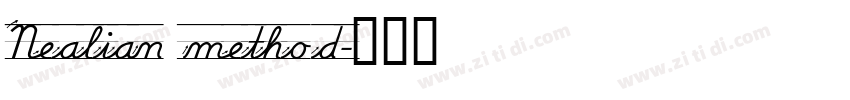 Nealian method字体转换